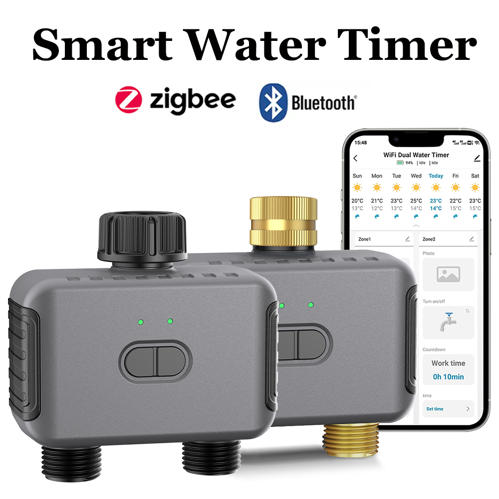 Smart Garden Monitoring System - Minuterie d'eau intelligente Tuya Zigbee/BT, contrôleur
