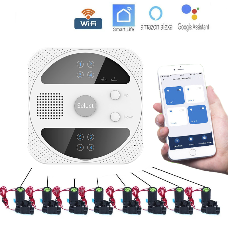 Smart Garden Monitoring System - Minuterie d'Arrosage Intelligente WiFi, Contrôleur d'Irrigation