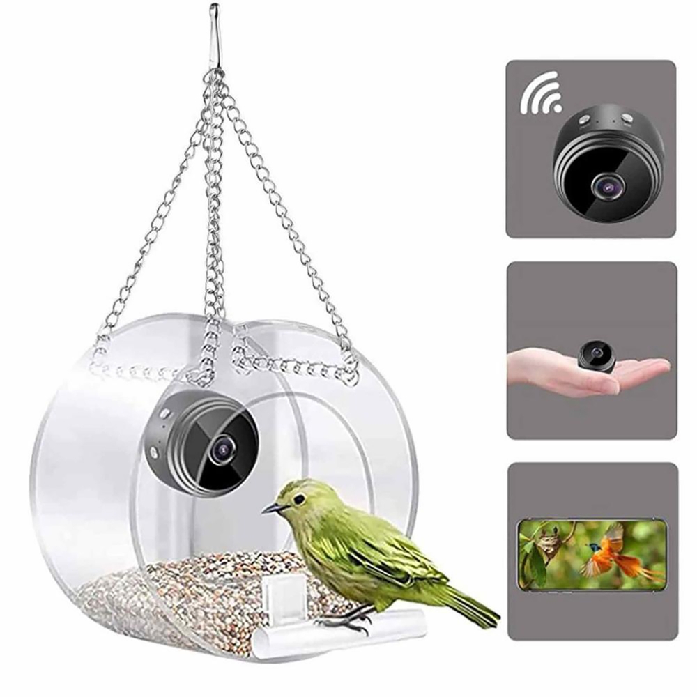 Smart Bird Feeder Camera - Mangeoire à oiseaux avec caméra de